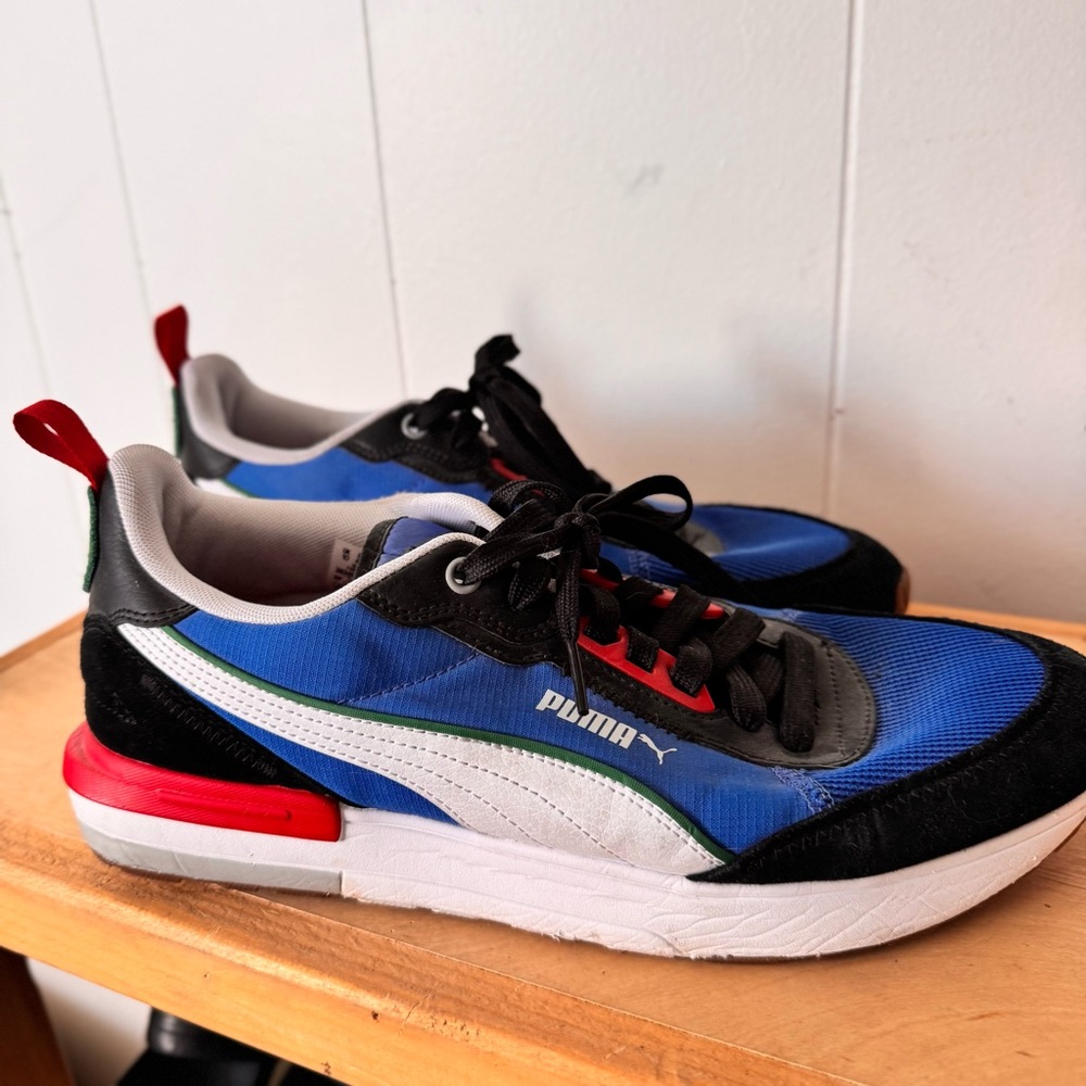 Men’s Puma R22 Royal Amazon Green Sneakers Shoes 11